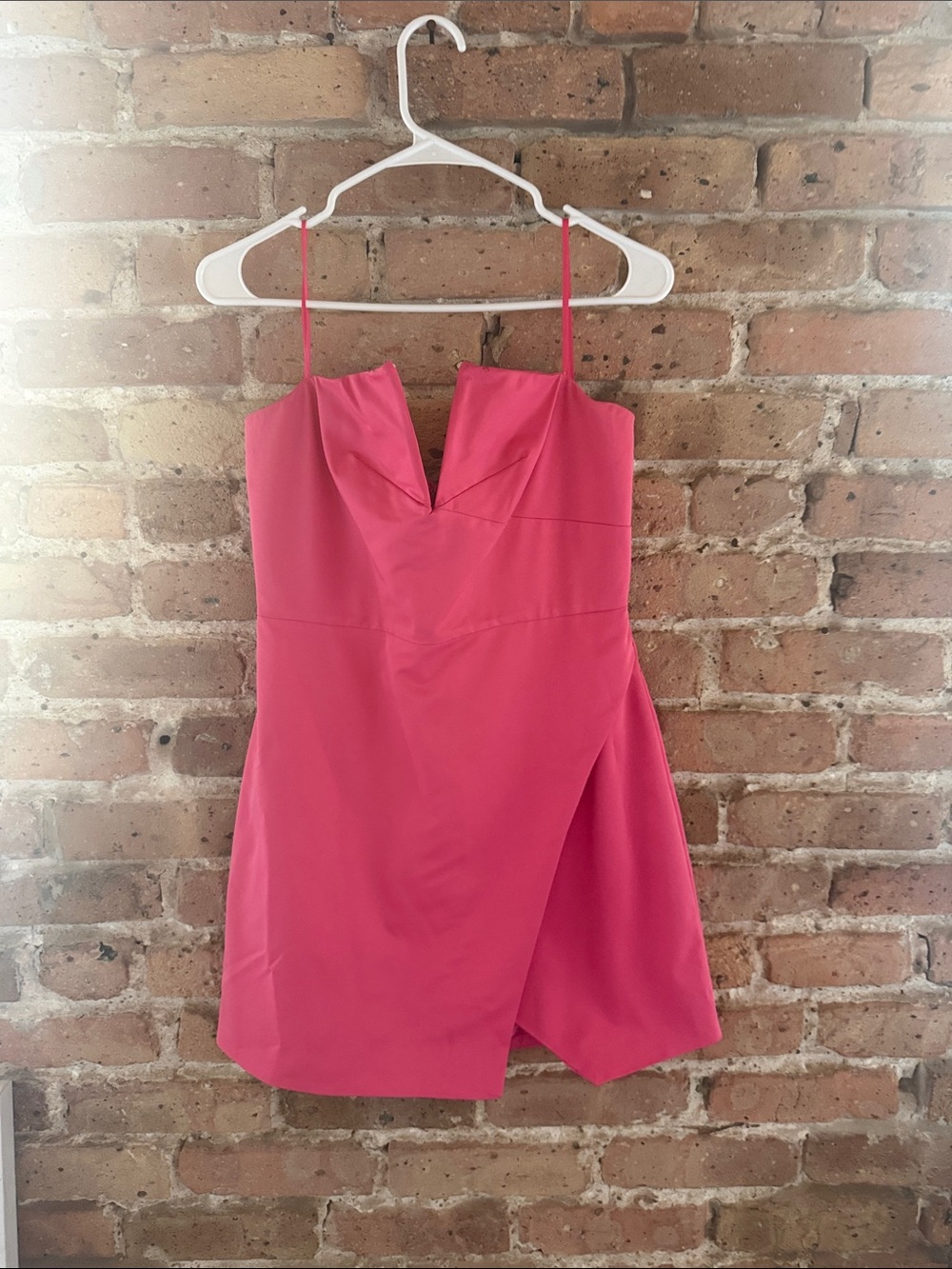 vestique Hot Pink Strapless Mini Dress